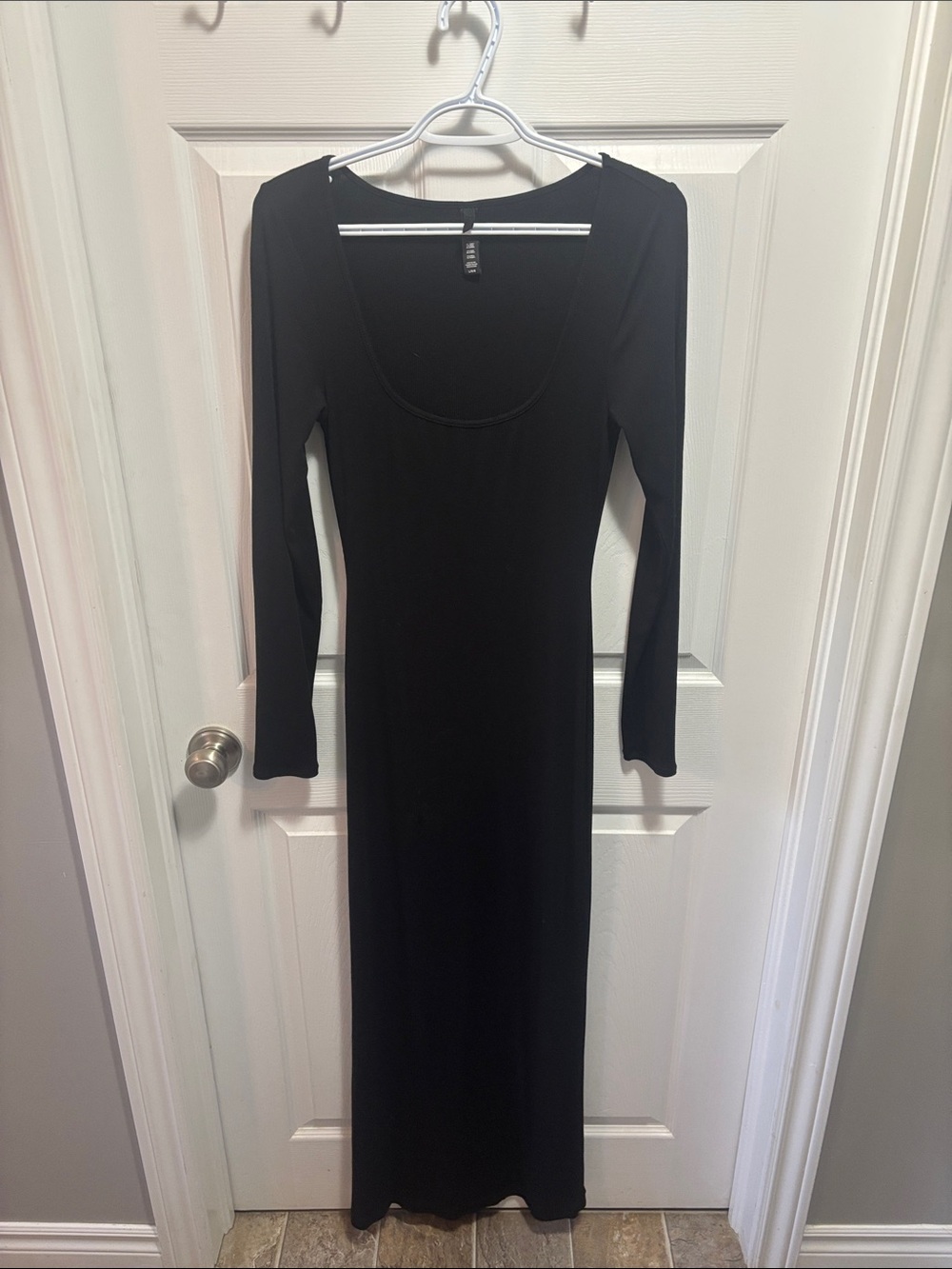 SKIMS Soft Lounge Ribbed Long Sleeve Maxi Dress